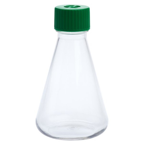 500ml erlenmeyer flask vent cap plain bottom petg rnase and dnase free individually wrapped sterile 