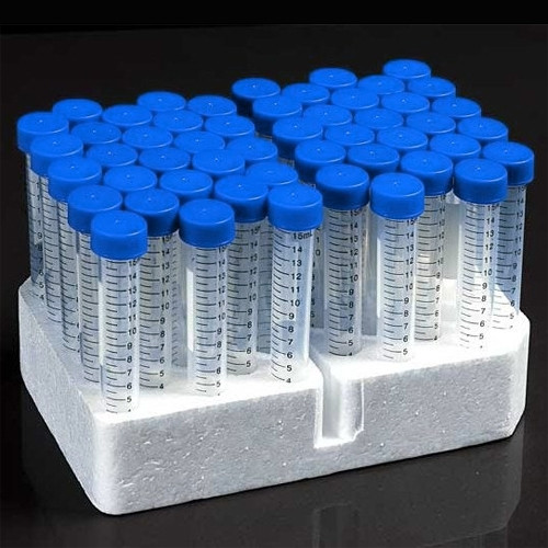 conical centrifuge tubes 15ml rnase dnase free sterile foam racked 