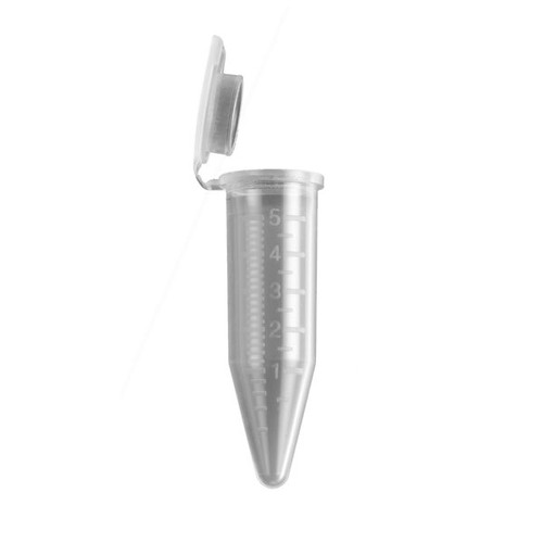 5ml flip top centrifuge tube rnase and dnase free non sterile 