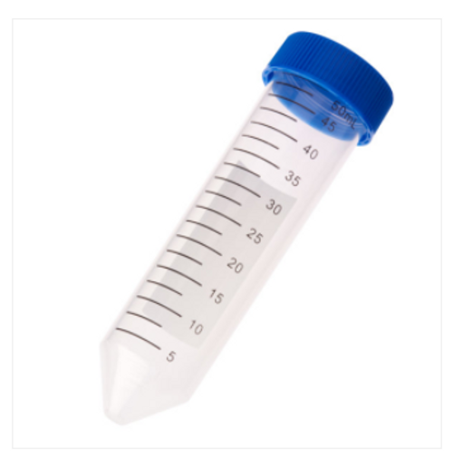 50ml conical centrifuge tubes in bags with blue caps rnase dnase free sterile 