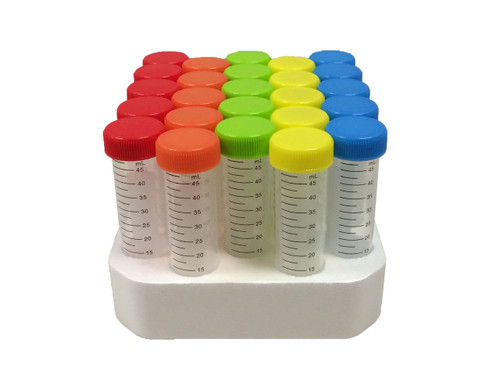 itubes 50ml conical tubes rnase dnase free sterile foam racked
